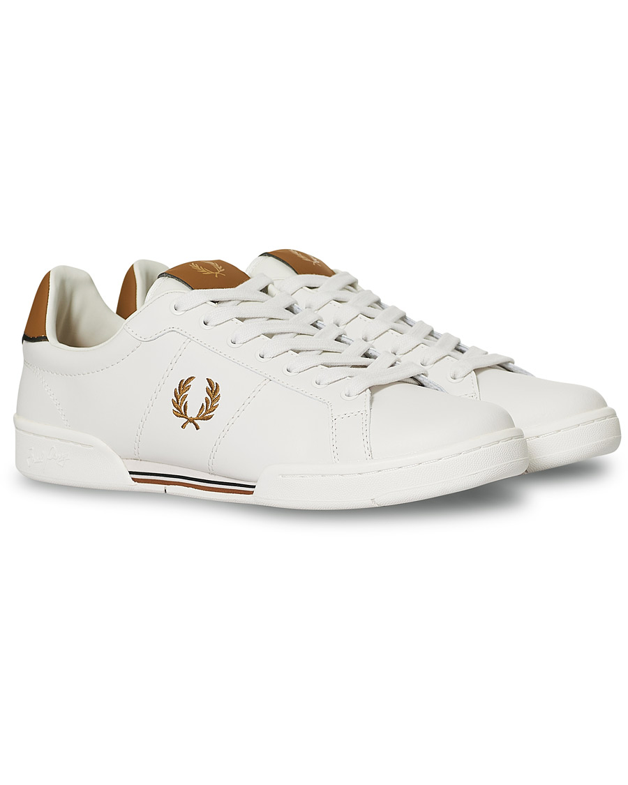 Men | Fred Perry B722 Leather Sneaker Porcelain | Fred Perry | B722 Leather Sneaker Porcelain