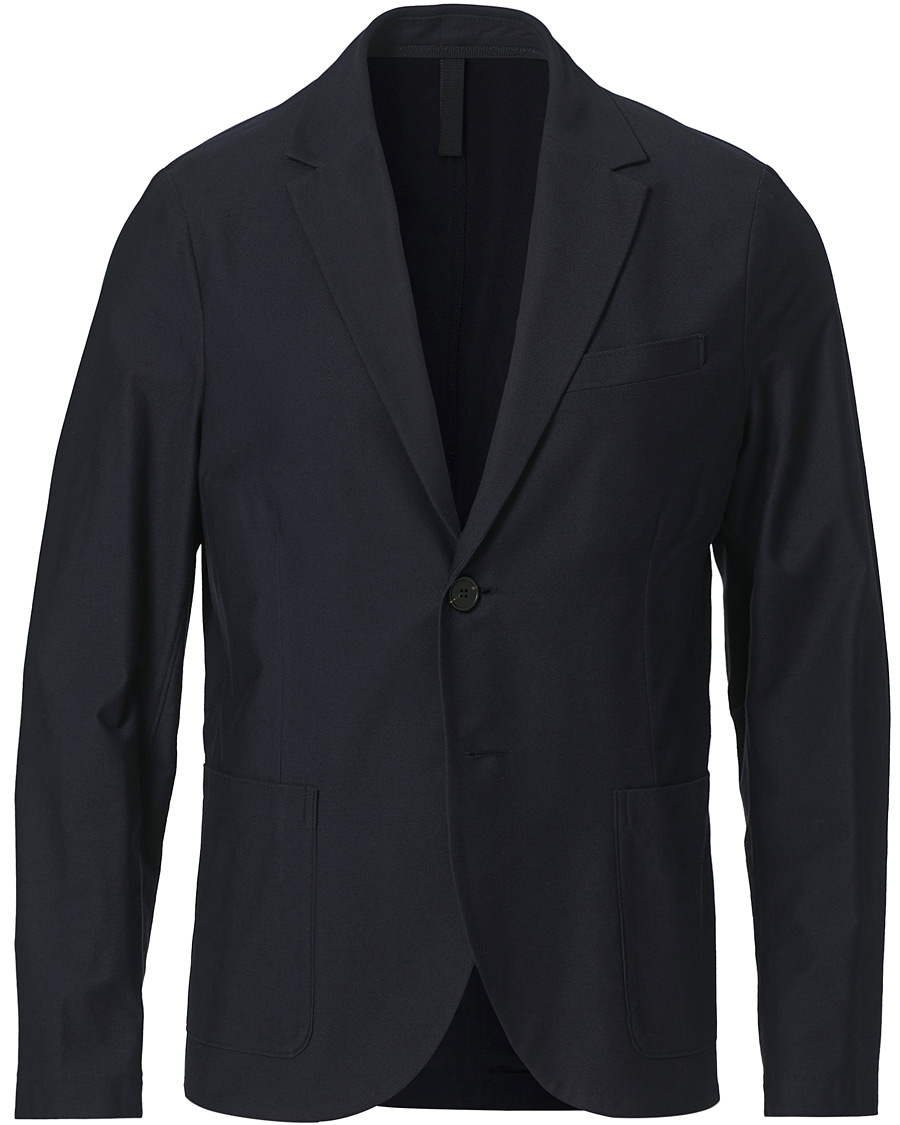 Men | Blazers | Harris Wharf London | Cotton Twill Blazer Dark Blue