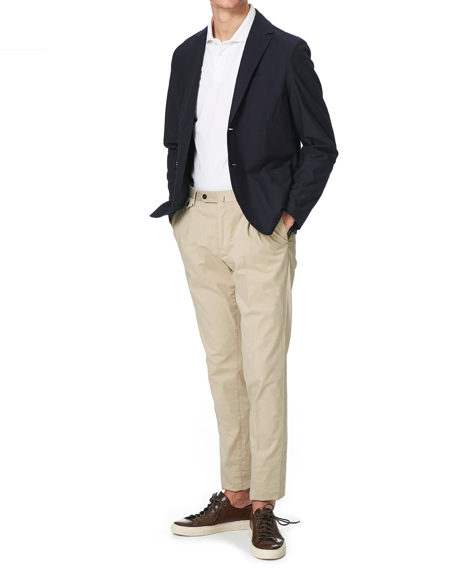 Men | Blazers | Harris Wharf London | Cotton Twill Blazer Dark Blue