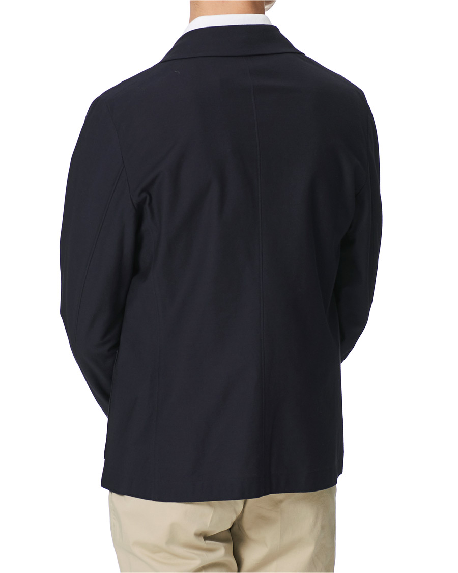 Men | Blazers | Harris Wharf London | Cotton Twill Blazer Dark Blue