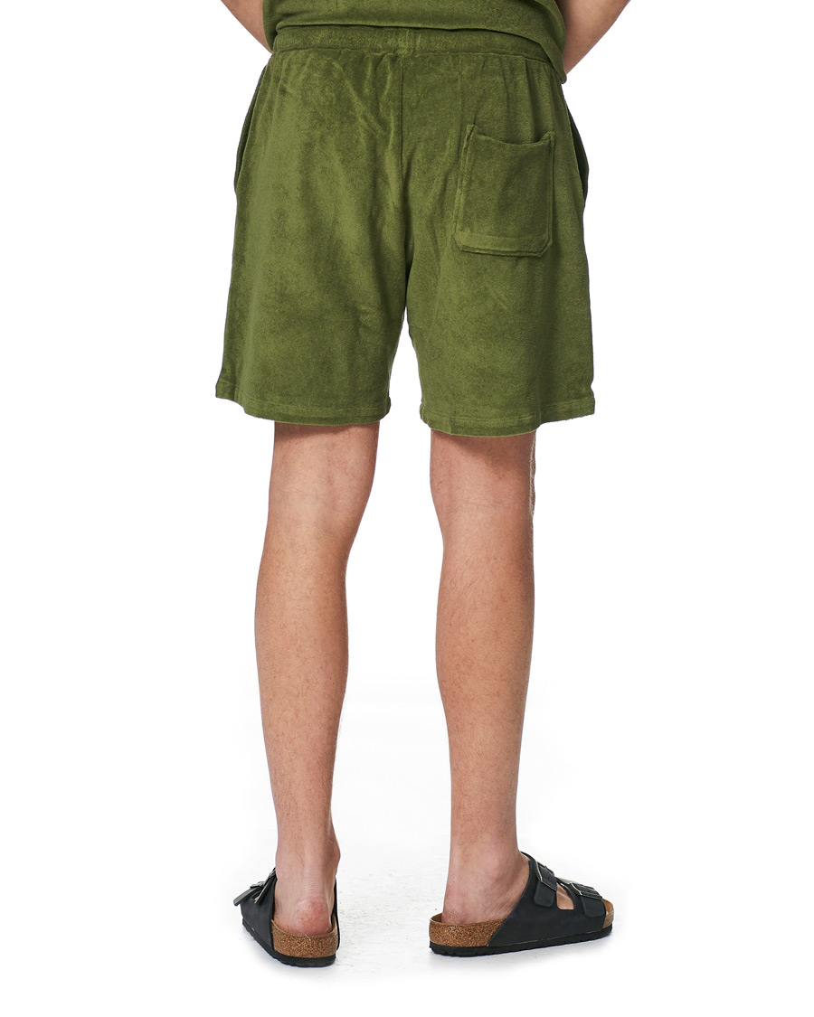 Men | Shorts | Stenströms | Towelling Cotton Shorts Green