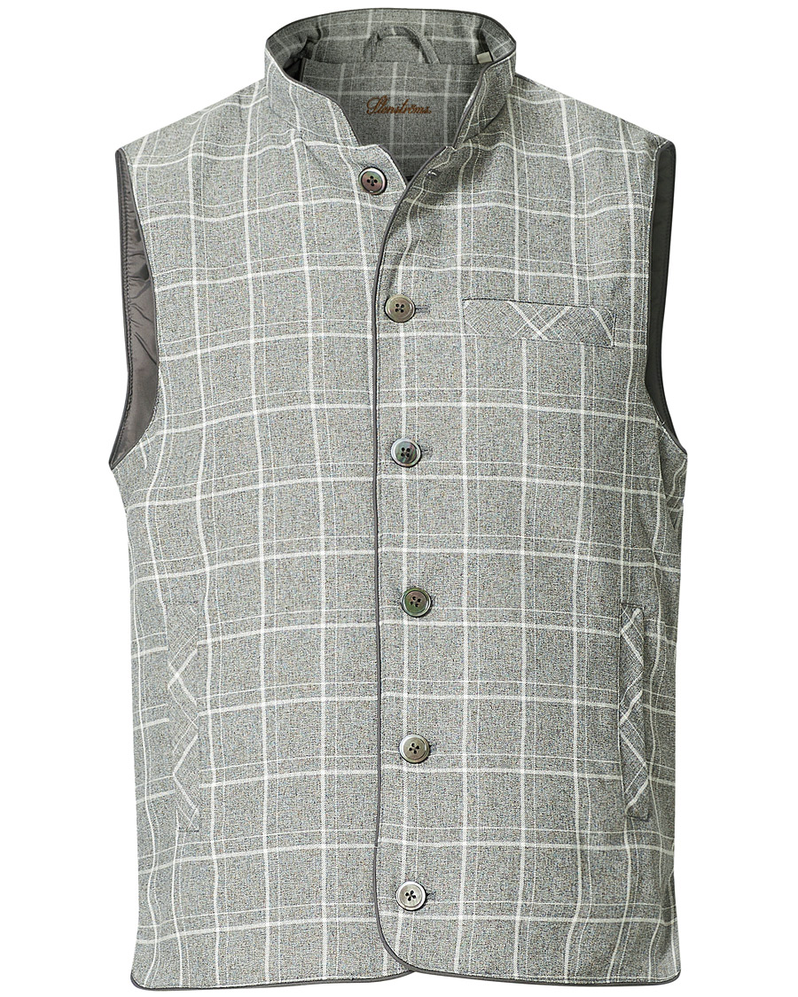 Men | Coats & Jackets | Stenströms | Quilted Light Padded Vest Grey