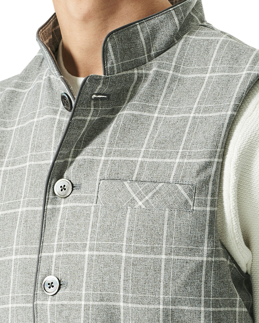 Men | Coats & Jackets | Stenströms | Quilted Light Padded Vest Grey