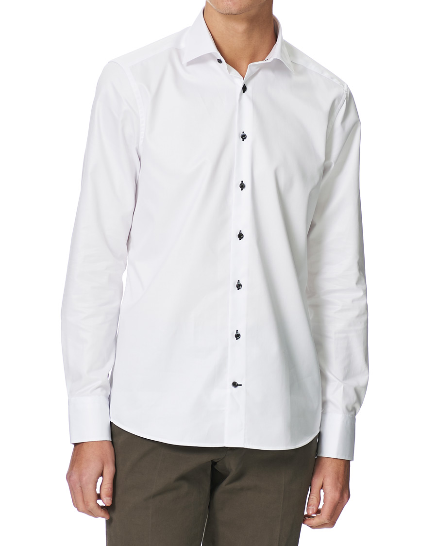 Men | Shirts | Stenströms | Slimline Cut Away Shirt White