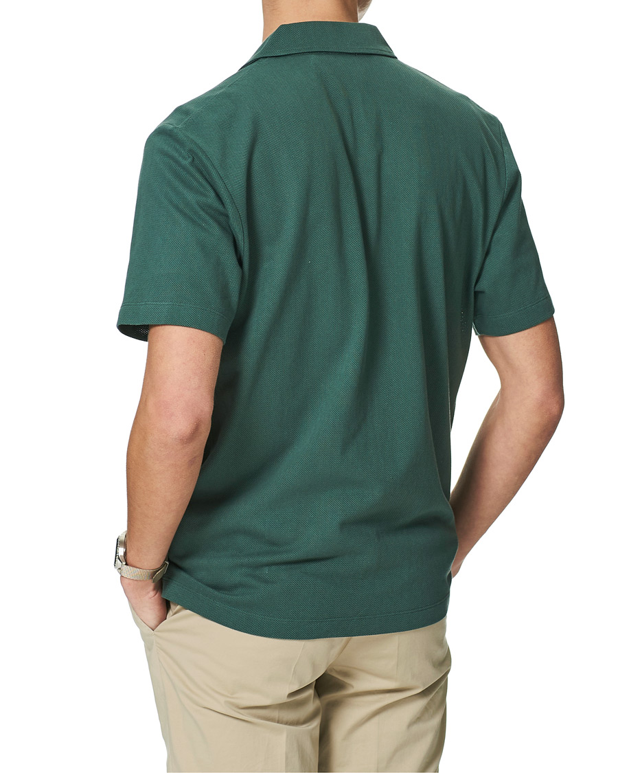Men | Polo Shirts | Sunspel | Riviera Resort Shirt Deep Green