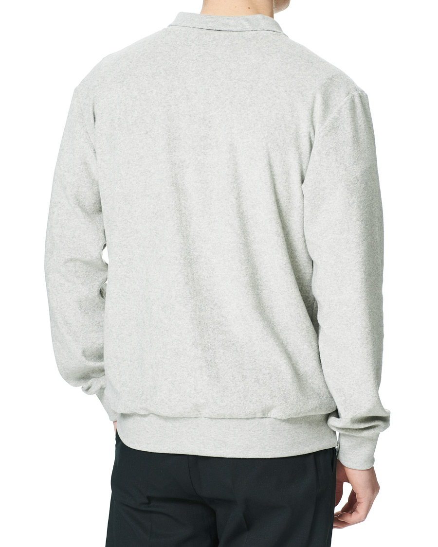 Men | Sweaters & Knitwear | Howlin' | Long Sleeve Terry Polo Grey