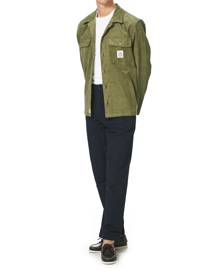 Men | Shirts | Howlin' | Summer Cord Pocket Overshirt Green
