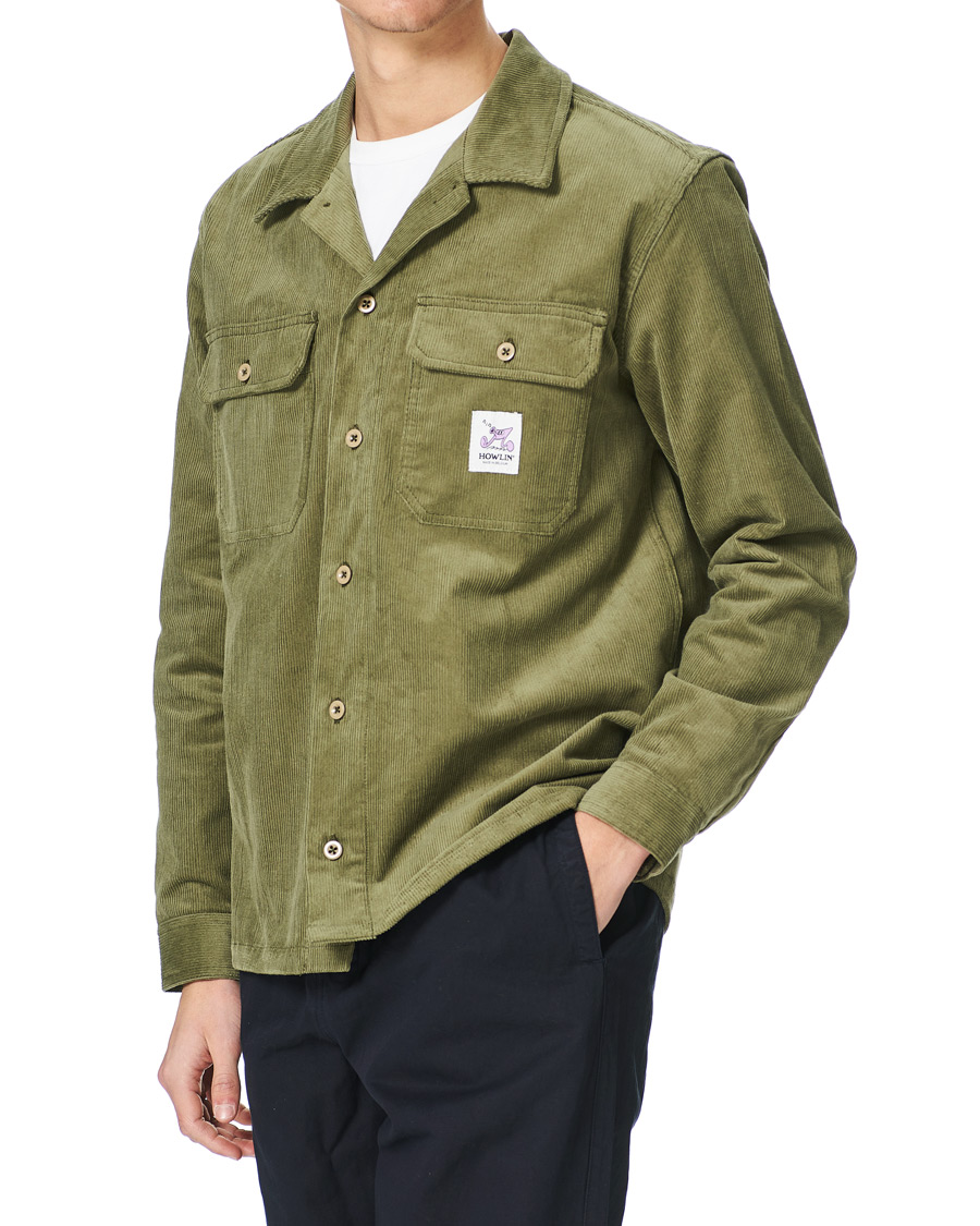 Men | Shirts | Howlin' | Summer Cord Pocket Overshirt Green