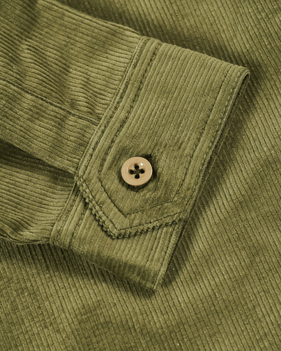 Men | Shirts | Howlin' | Summer Cord Pocket Overshirt Green