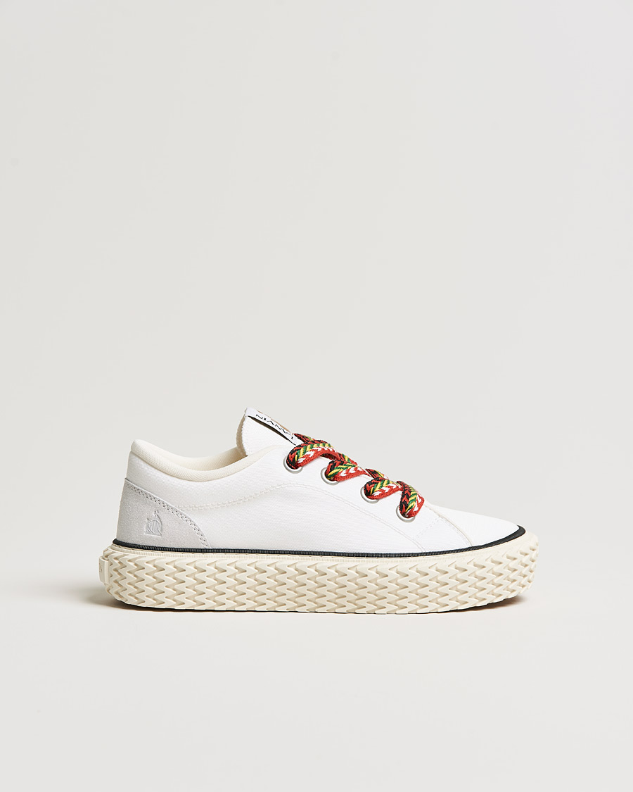 Men | Lanvin Low Top Vulcanized Sneakers White | Lanvin | Low Top Vulcanized Sneakers White
