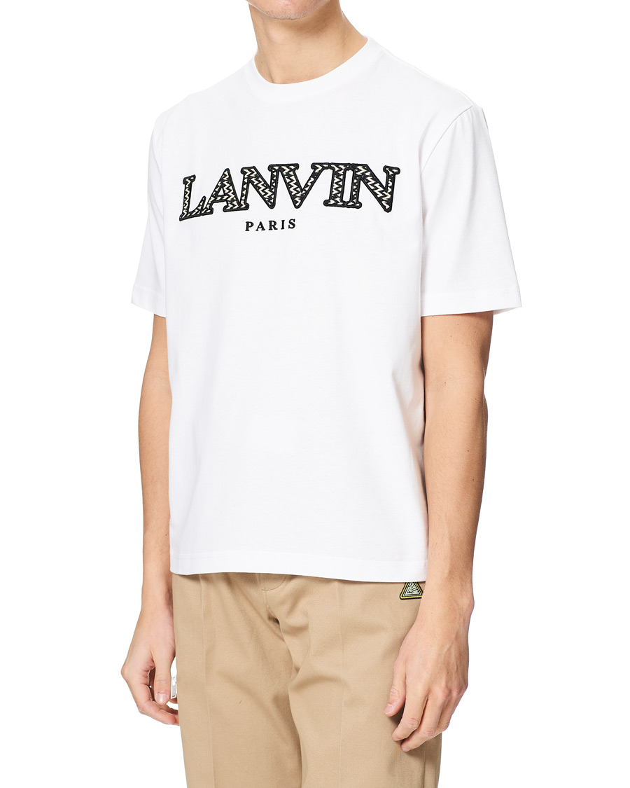 Men | T-Shirts | Lanvin | Curb Logo T-Shirt Optic White