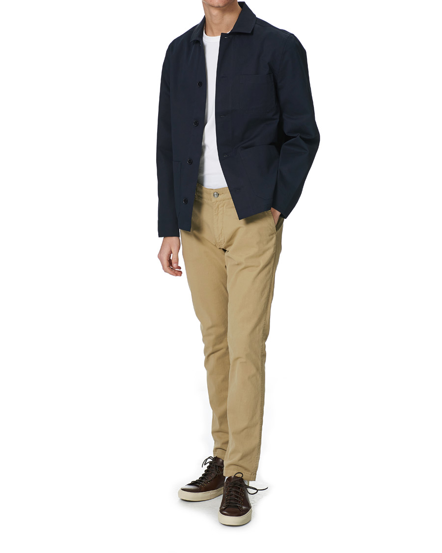 Men | Shirts | Filippa K | Louis Cotton Jacket Navy