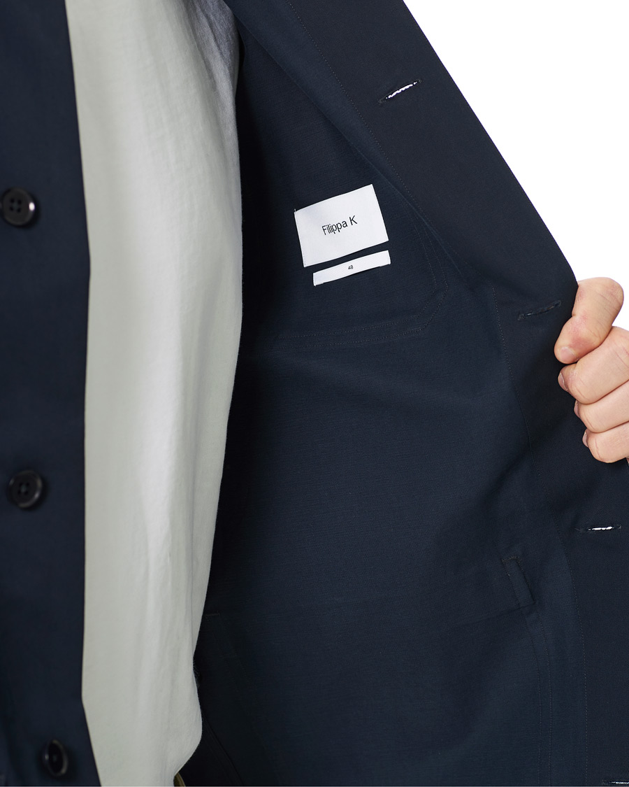 Men | Shirts | Filippa K | Louis Cotton Jacket Navy