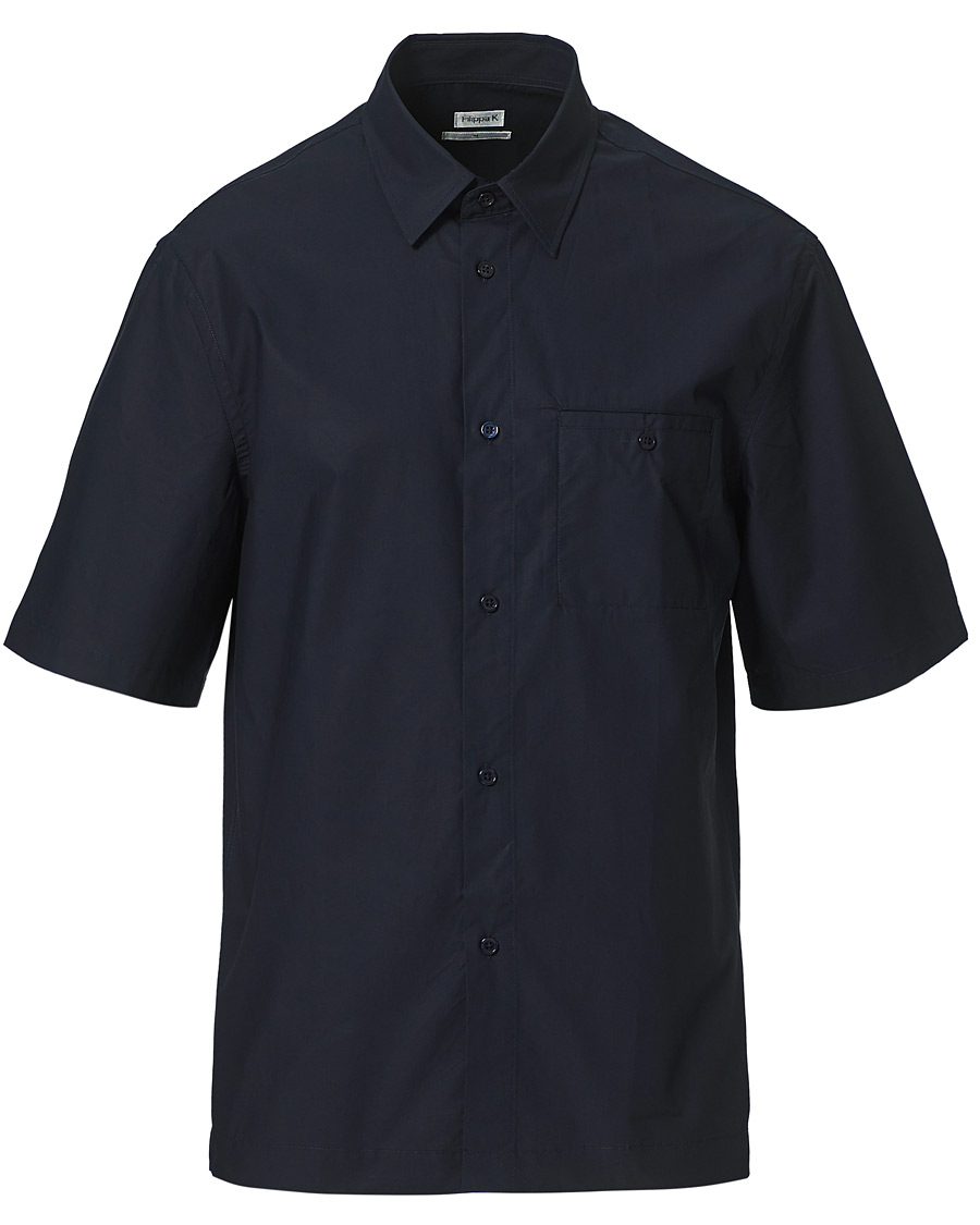 Men | Shirts | Filippa K | Oliver Poplin Shirt Navy