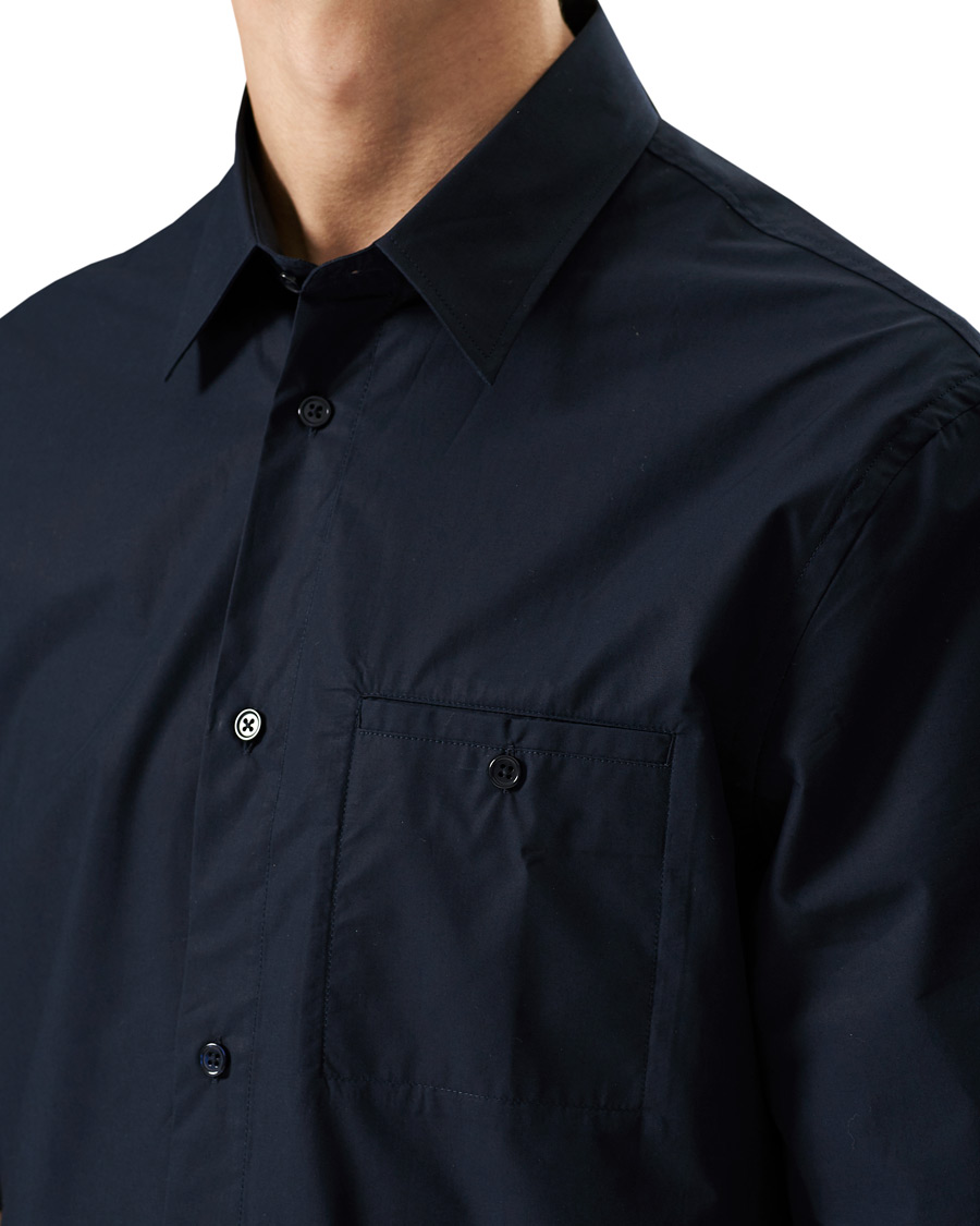 Men | Shirts | Filippa K | Oliver Poplin Shirt Navy