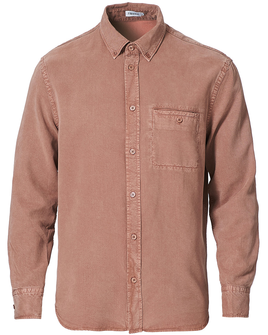 Men | Shirts | Filippa K | Zachary Tencel Shirt Burgundy