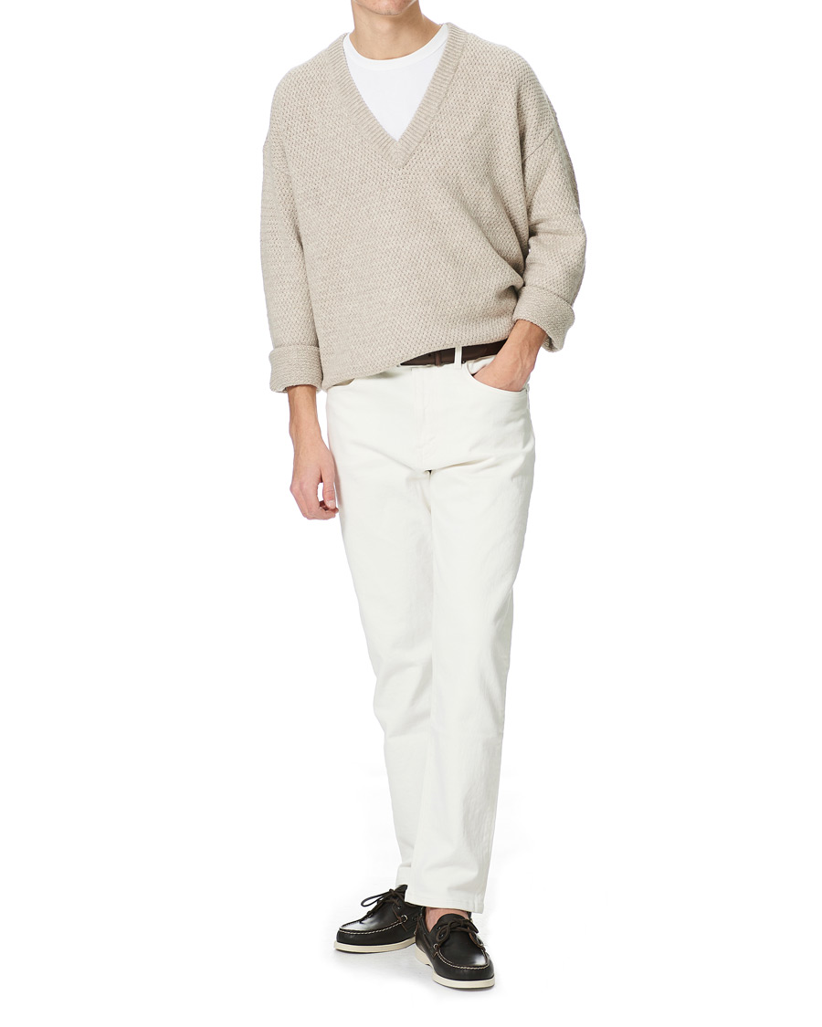 Men | Sweaters & Knitwear | Filippa K | Ash Sweater Beige Melange