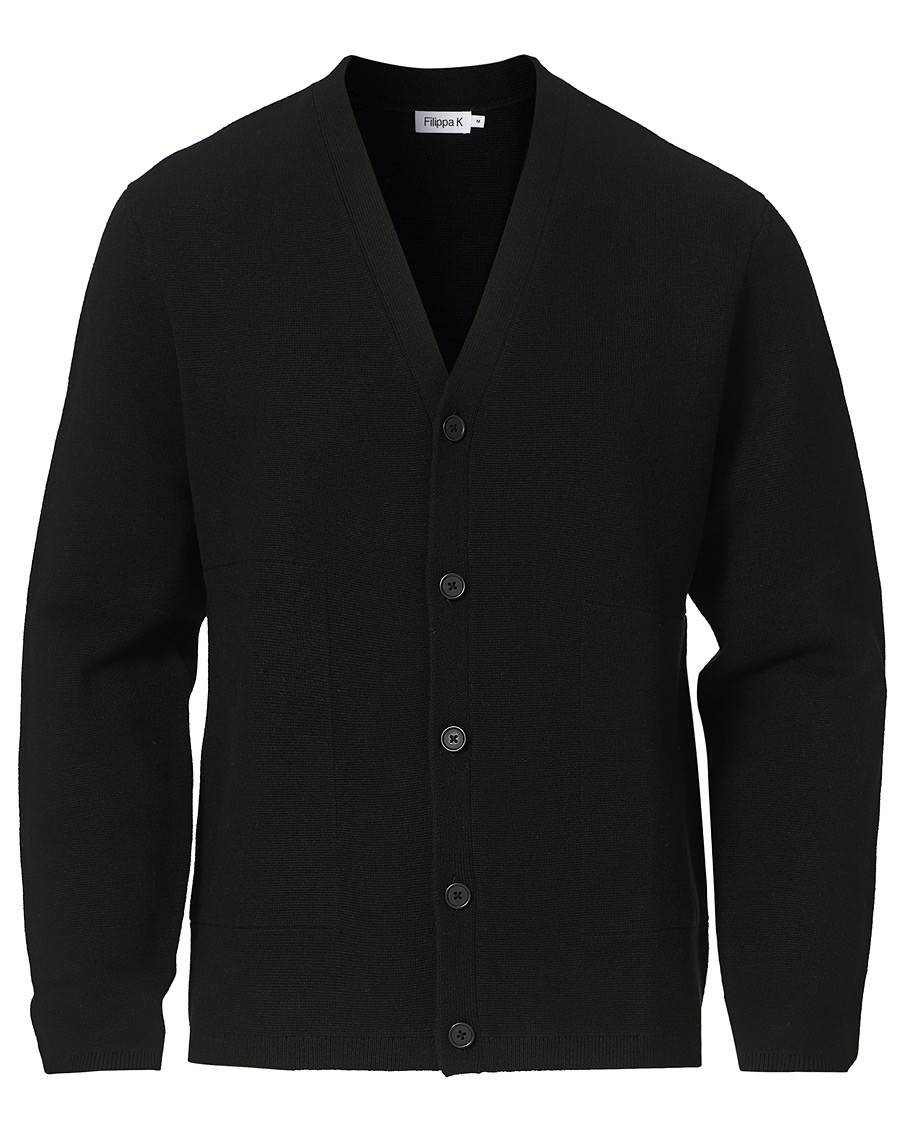 Men | Sweaters & Knitwear | Filippa K | Aaron Cardigan Black
