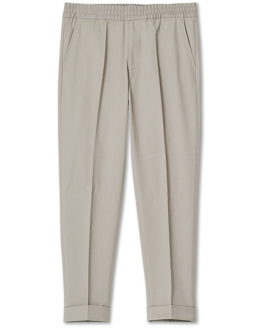 Men | Trousers | Filippa K | Terry Cropped Trousers Light Taupe