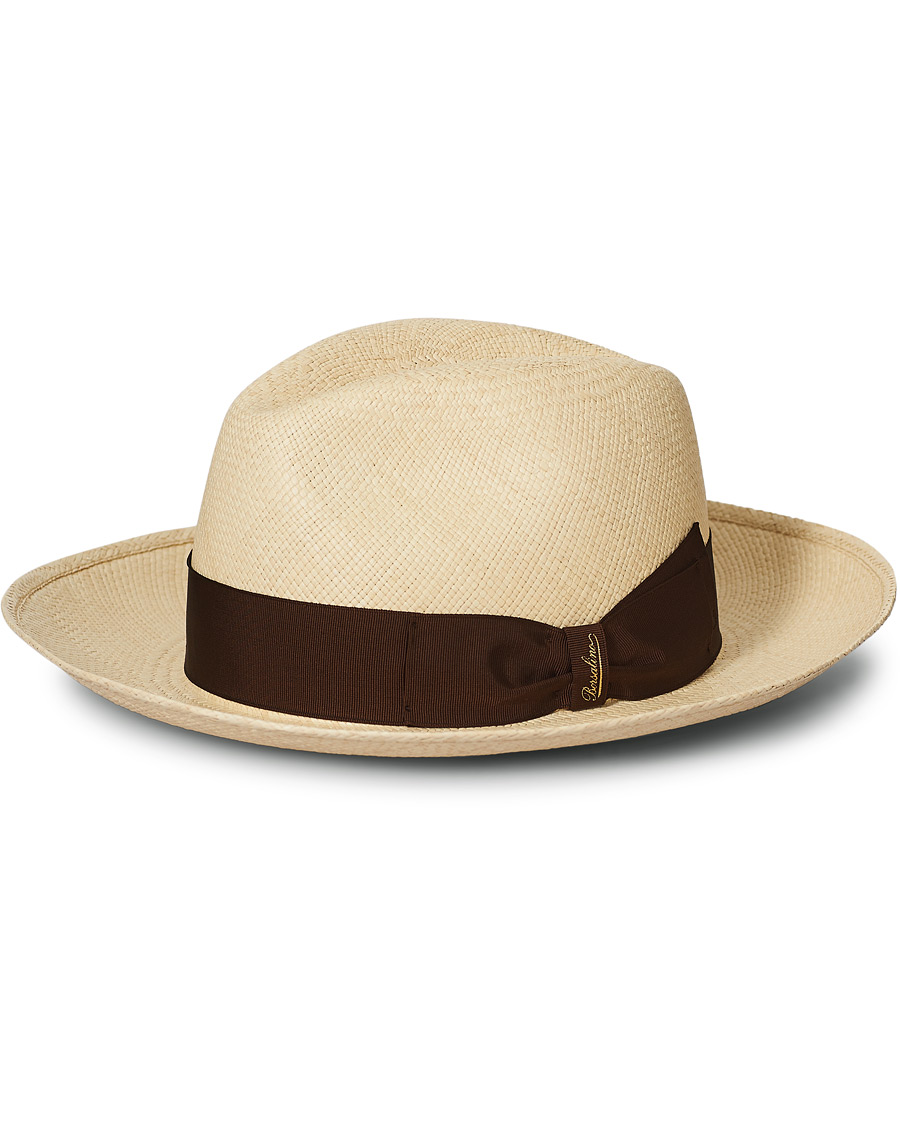 Men | Borsalino Panama Quito With Large Brim Brown | Borsalino | Panama Quito With Large Brim Brown