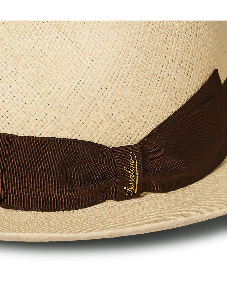 Men | Borsalino Panama Quito With Large Brim Brown | Borsalino | Panama Quito With Large Brim Brown
