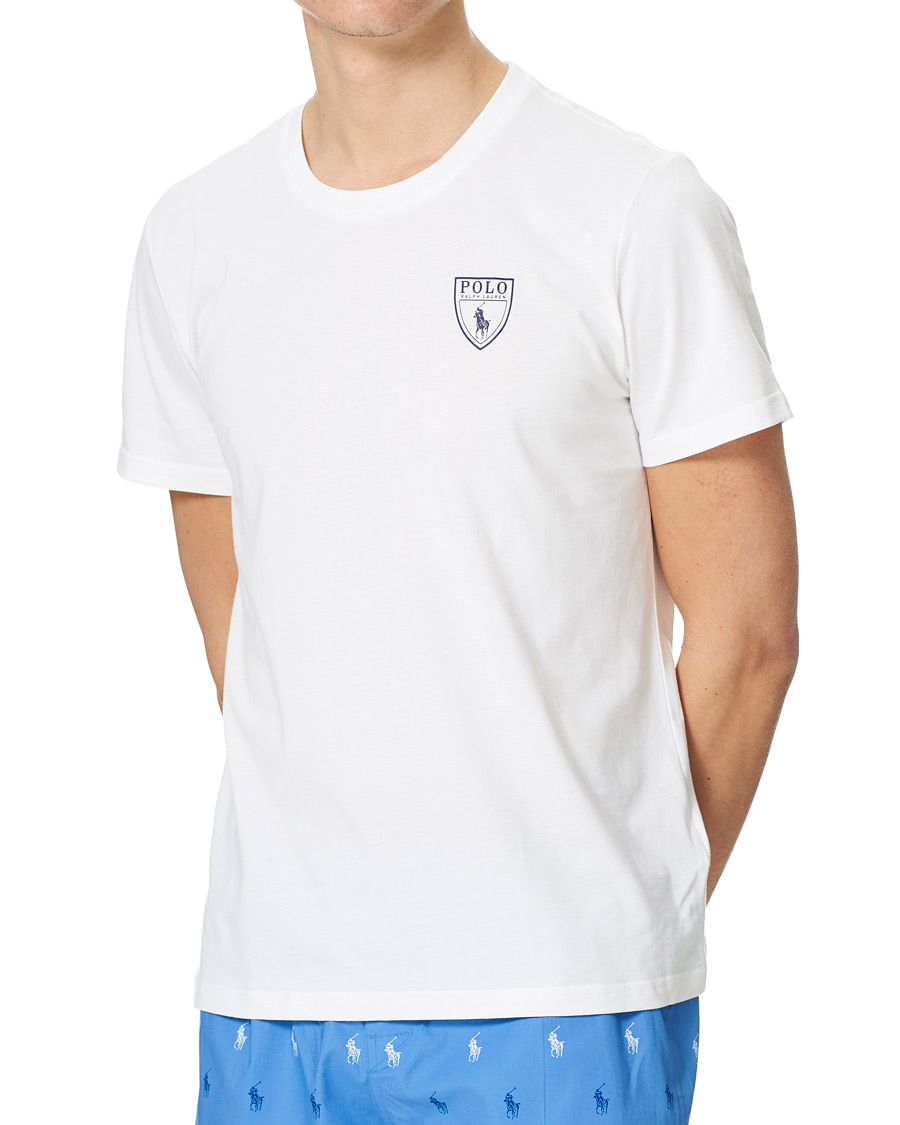 Men | Pyjamas & Robes | Polo Ralph Lauren | Short Sleeve Pyjama Set White/Blue