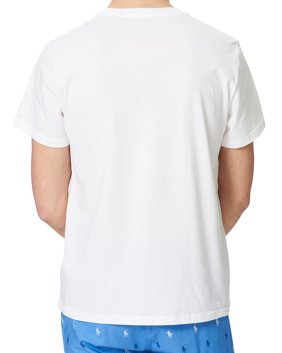 Men | Pyjamas & Robes | Polo Ralph Lauren | Short Sleeve Pyjama Set White/Blue