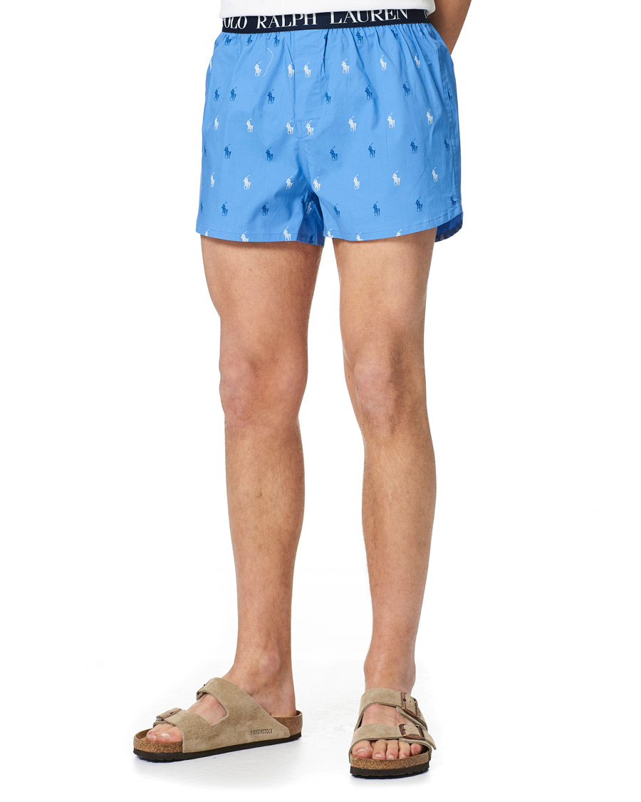 Men | Pyjamas & Robes | Polo Ralph Lauren | Short Sleeve Pyjama Set White/Blue