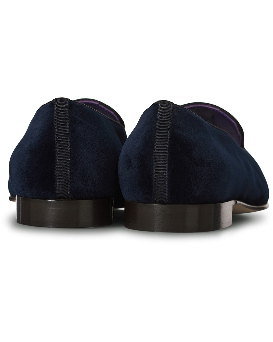 Men | Ralph Lauren Purple Label Alonso Palm Crest Slippers Navy | Ralph Lauren Purple Label | Alonso Palm Crest Slippers Navy