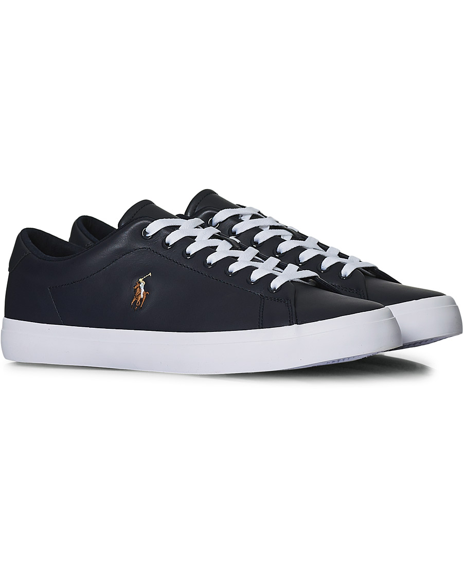 Men | Polo Ralph Lauren Longwood Leather Sneaker Hunter Navy | Polo Ralph Lauren | Longwood Leather Sneaker Hunter Navy