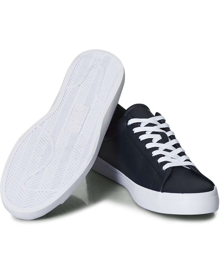 Men | Polo Ralph Lauren Longwood Leather Sneaker Hunter Navy | Polo Ralph Lauren | Longwood Leather Sneaker Hunter Navy