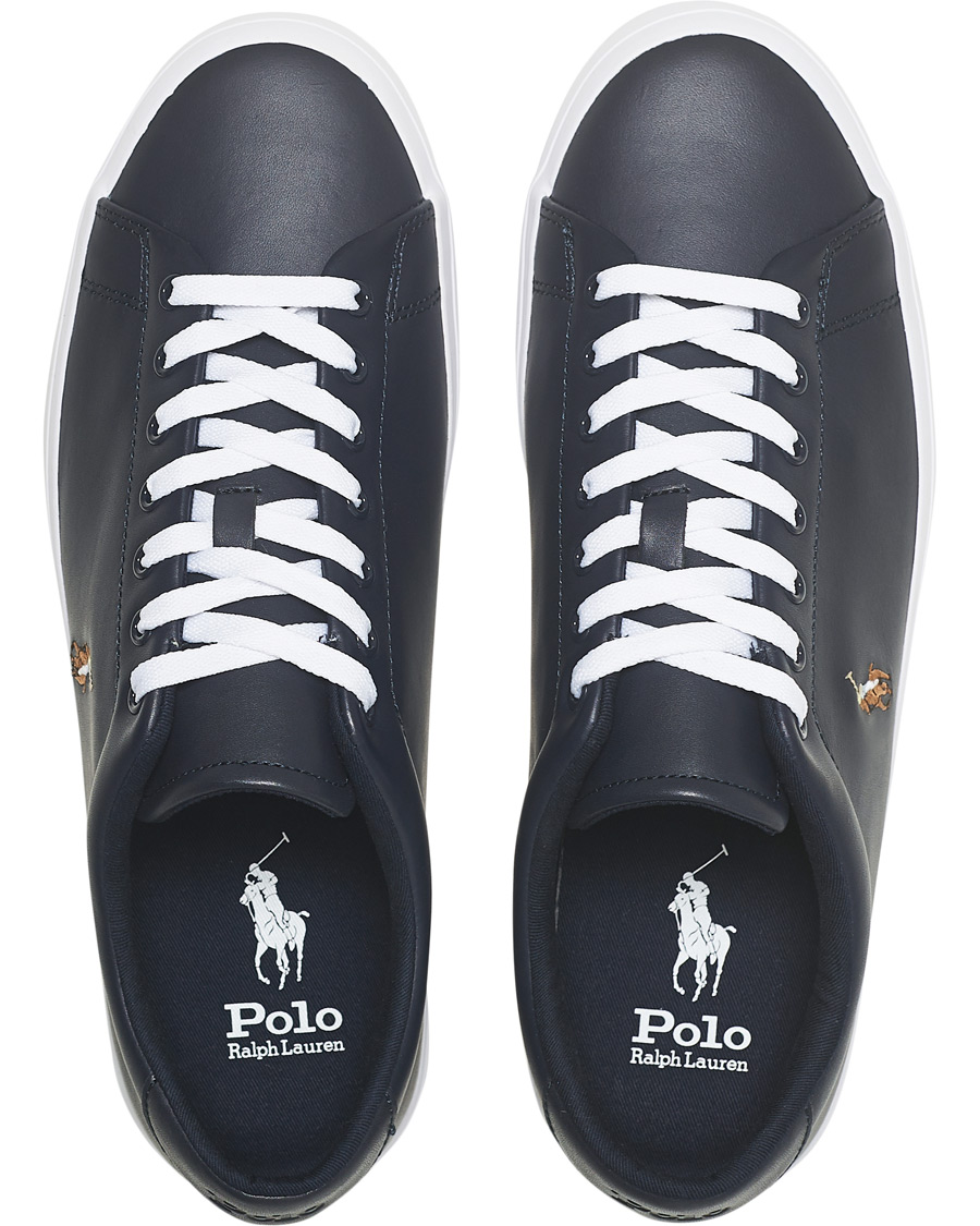 Men | Polo Ralph Lauren Longwood Leather Sneaker Hunter Navy | Polo Ralph Lauren | Longwood Leather Sneaker Hunter Navy