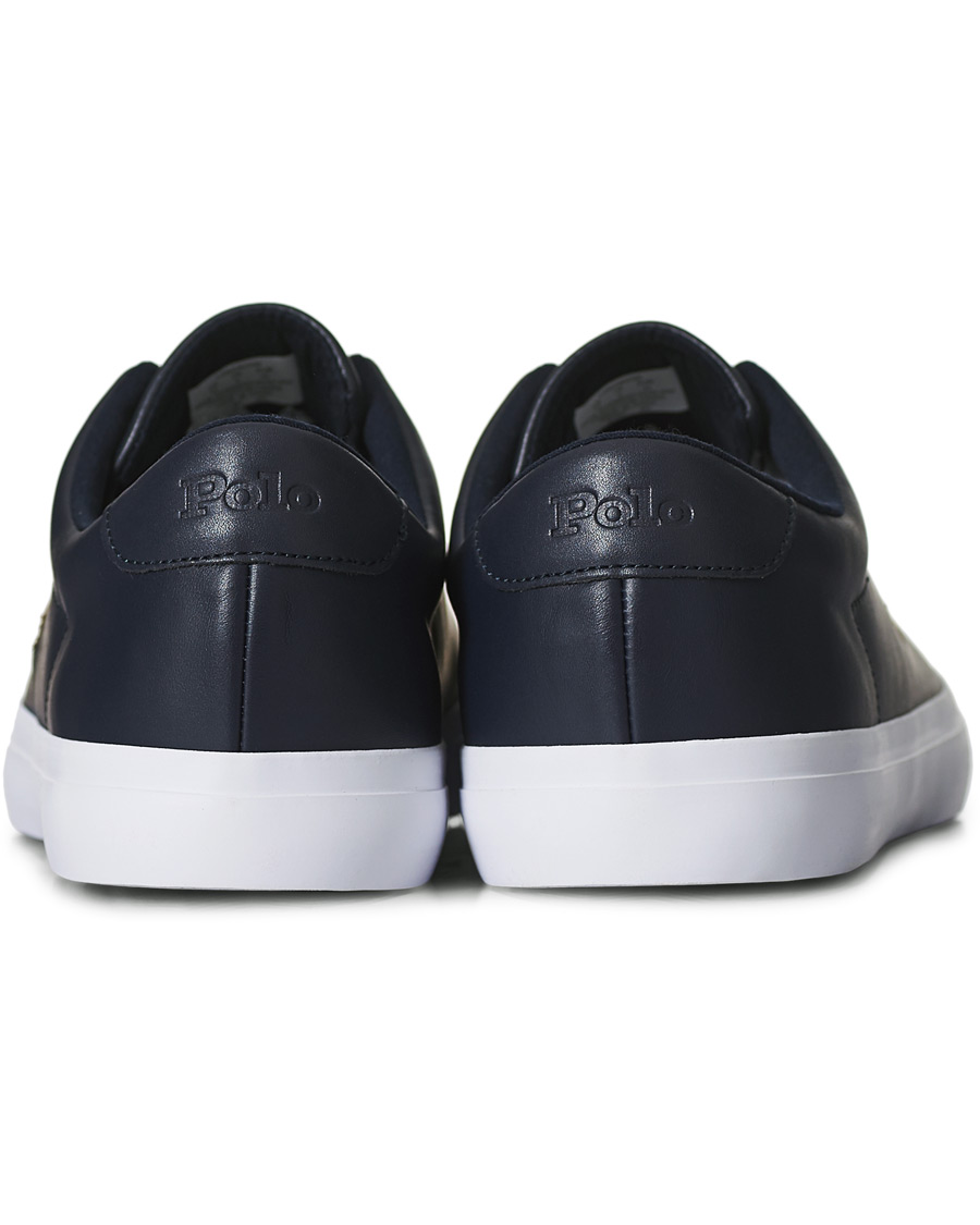 Men | Polo Ralph Lauren Longwood Leather Sneaker Hunter Navy | Polo Ralph Lauren | Longwood Leather Sneaker Hunter Navy