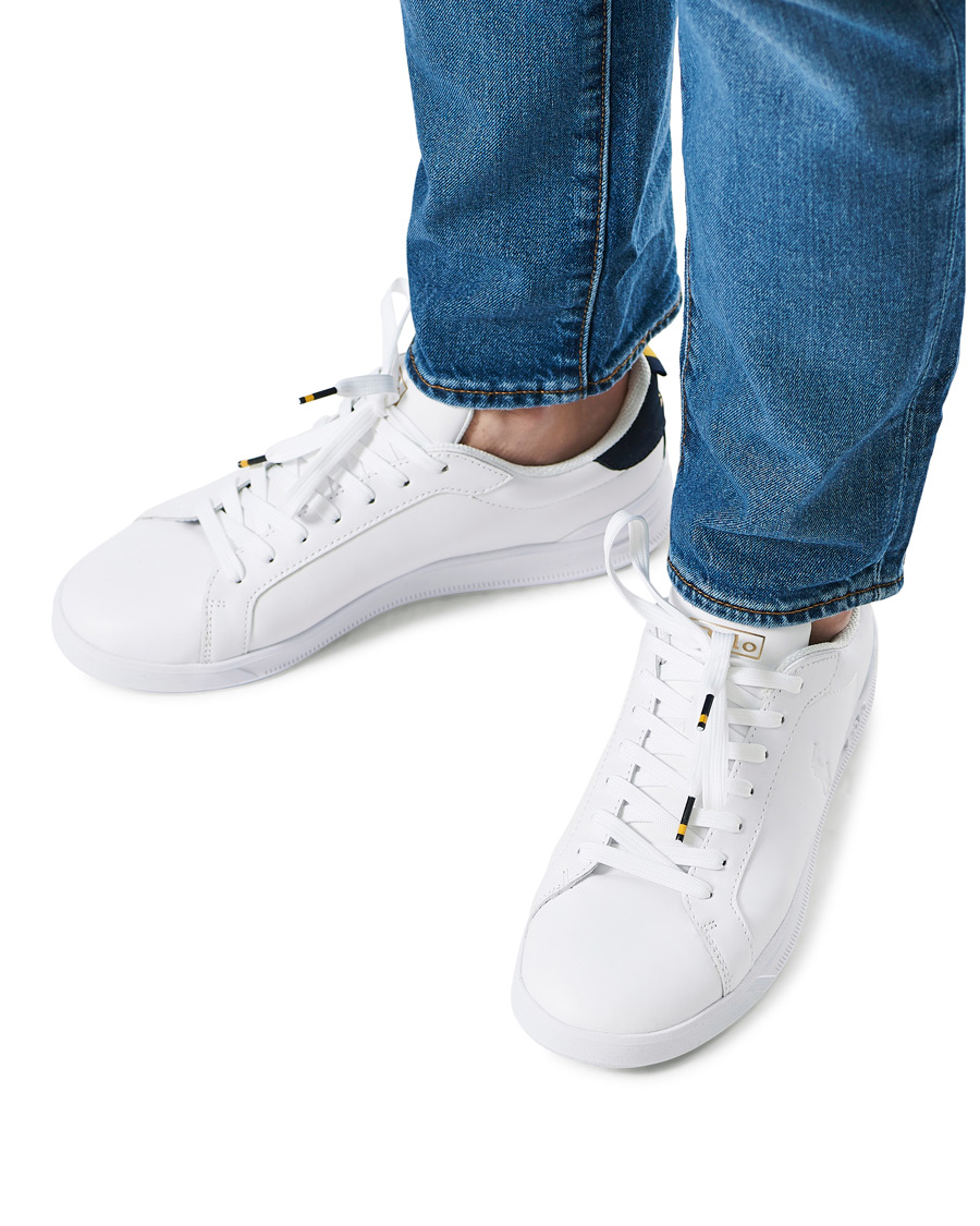 Men | Polo Ralph Lauren Heritage Court II Sneaker White/Navy | Polo Ralph Lauren | Heritage Court II Sneaker White/Navy