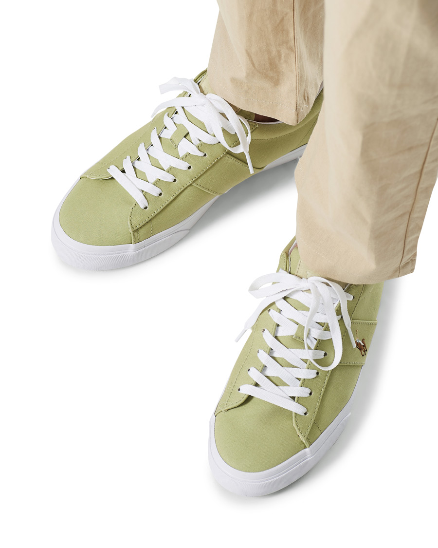Men | Polo Ralph Lauren Sayer Canvas Sneaker Light Olive | Polo Ralph Lauren | Sayer Canvas Sneaker Light Olive