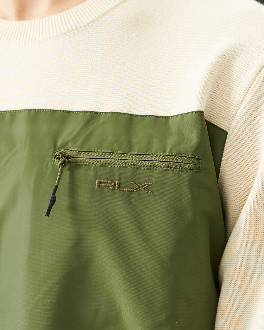 Men | Sweaters & Knitwear | RLX Ralph Lauren | Hybrid Sweater Guide Creme