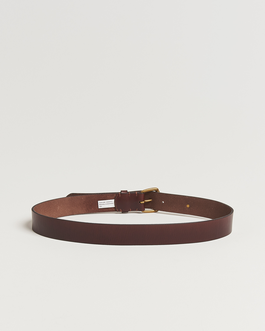 Men | Belts | Polo Ralph Lauren | Leather Belt Brown