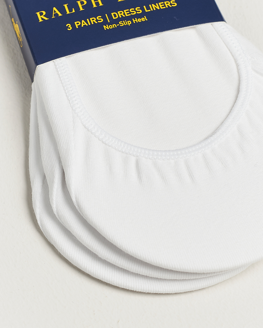 Men | Underwear & Socks | Polo Ralph Lauren | 3-Pack No Show Socks White