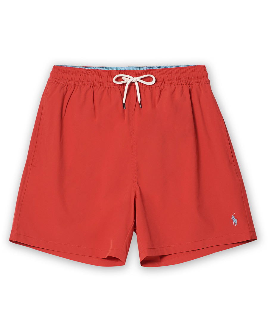 Men | Swimwear | Polo Ralph Lauren | Recyceled Traveler Boxer Swimshorts Starboard Red
