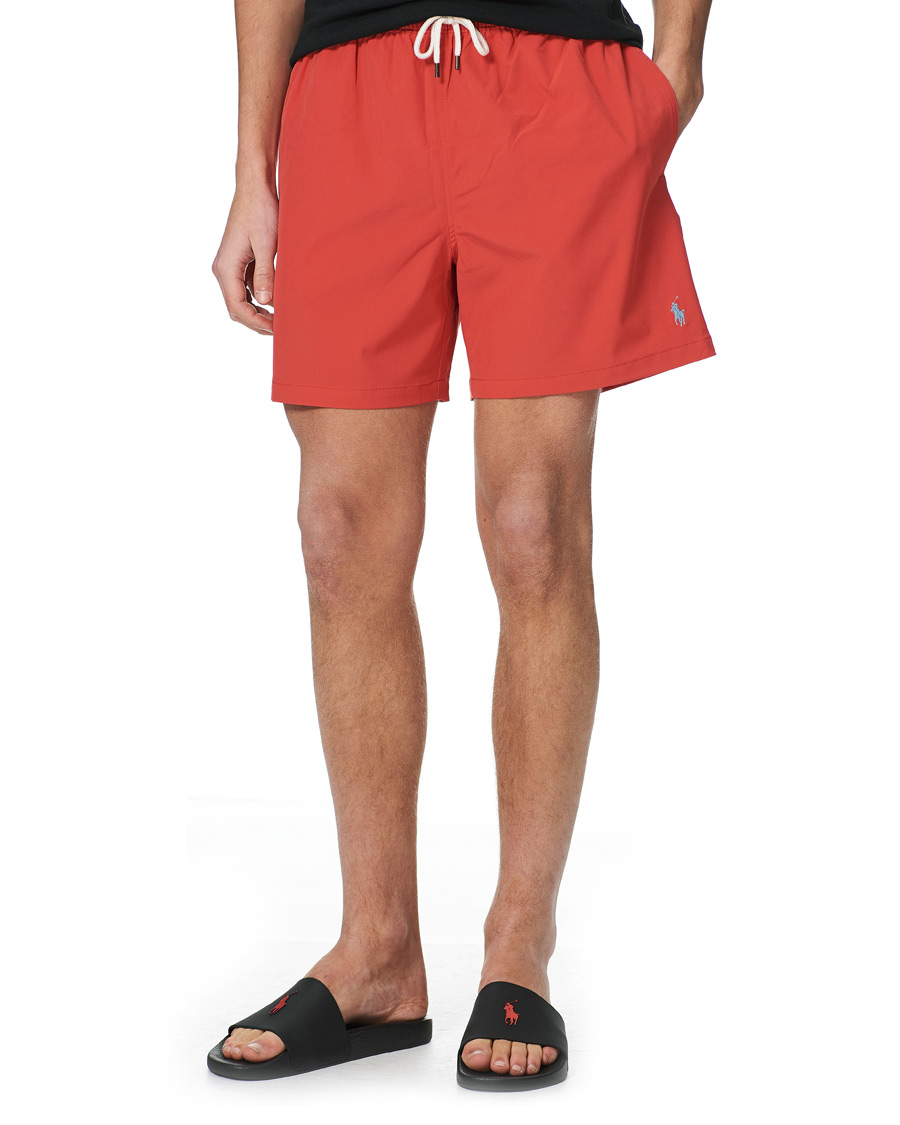 Men | Swimwear | Polo Ralph Lauren | Recyceled Traveler Boxer Swimshorts Starboard Red