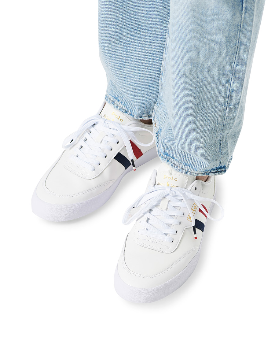 Men | Polo Ralph Lauren Court VLC Leather Sneaker White | Polo Ralph Lauren | Court VLC Leather Sneaker White