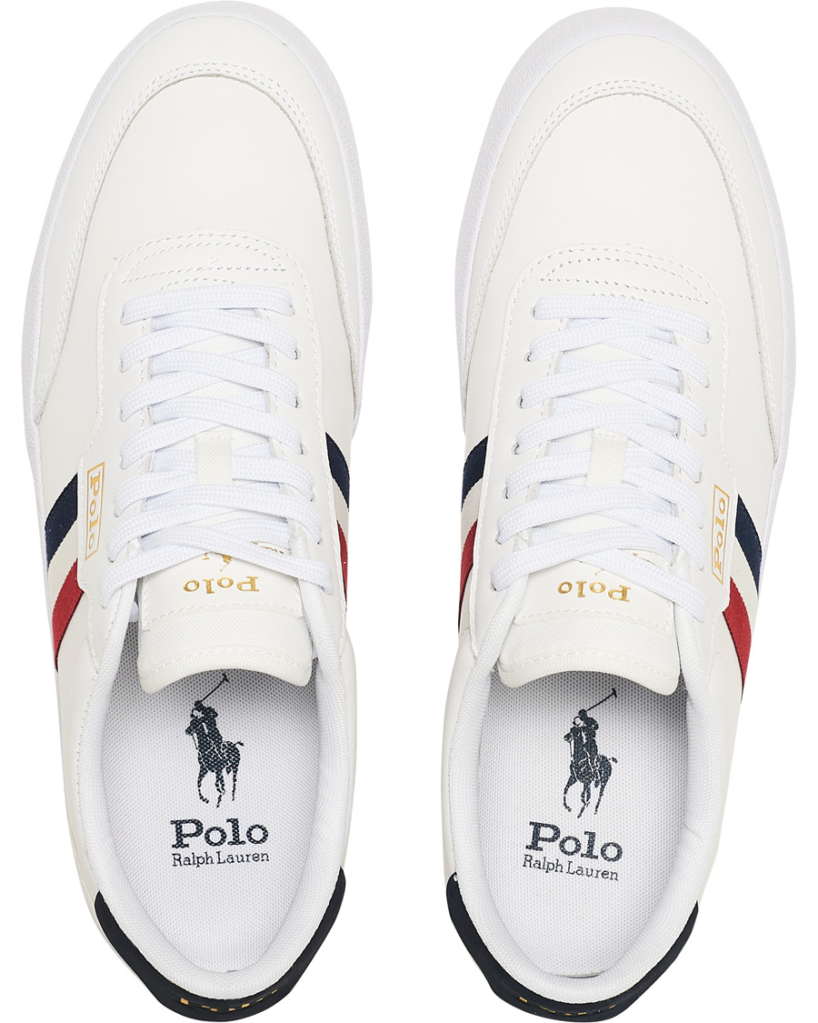 Men | Polo Ralph Lauren Court VLC Leather Sneaker White | Polo Ralph Lauren | Court VLC Leather Sneaker White