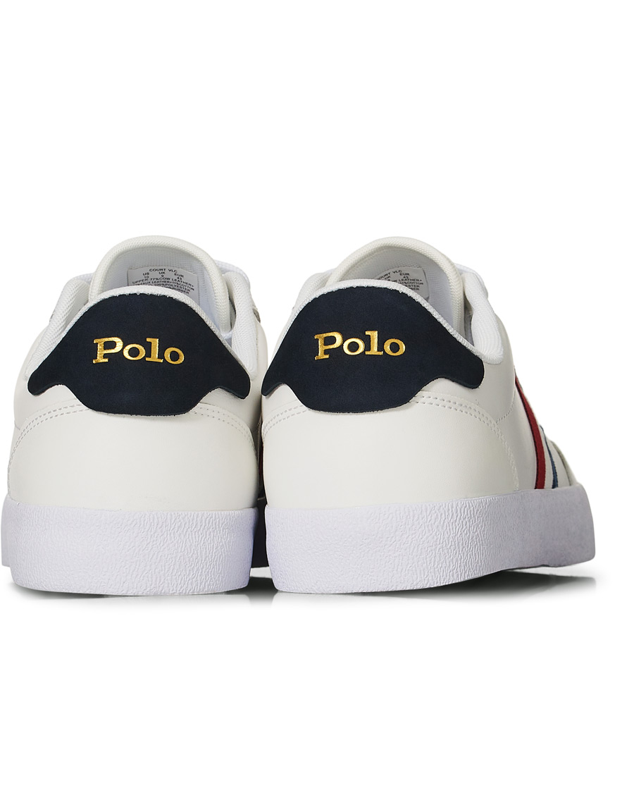 Men | Polo Ralph Lauren Court VLC Leather Sneaker White | Polo Ralph Lauren | Court VLC Leather Sneaker White