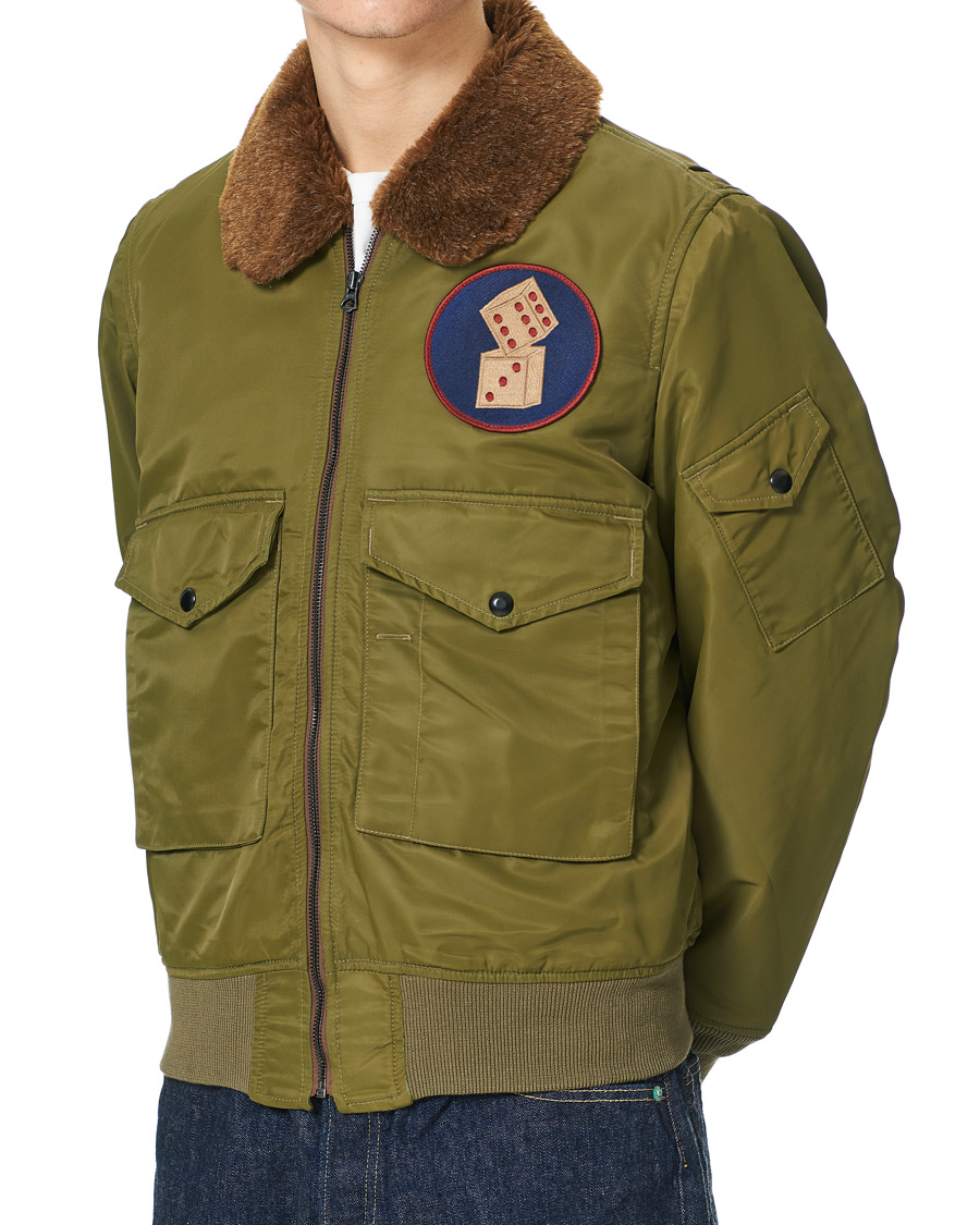 Men | Coats & Jackets | RRL | Filton Shearling Bomber Olive