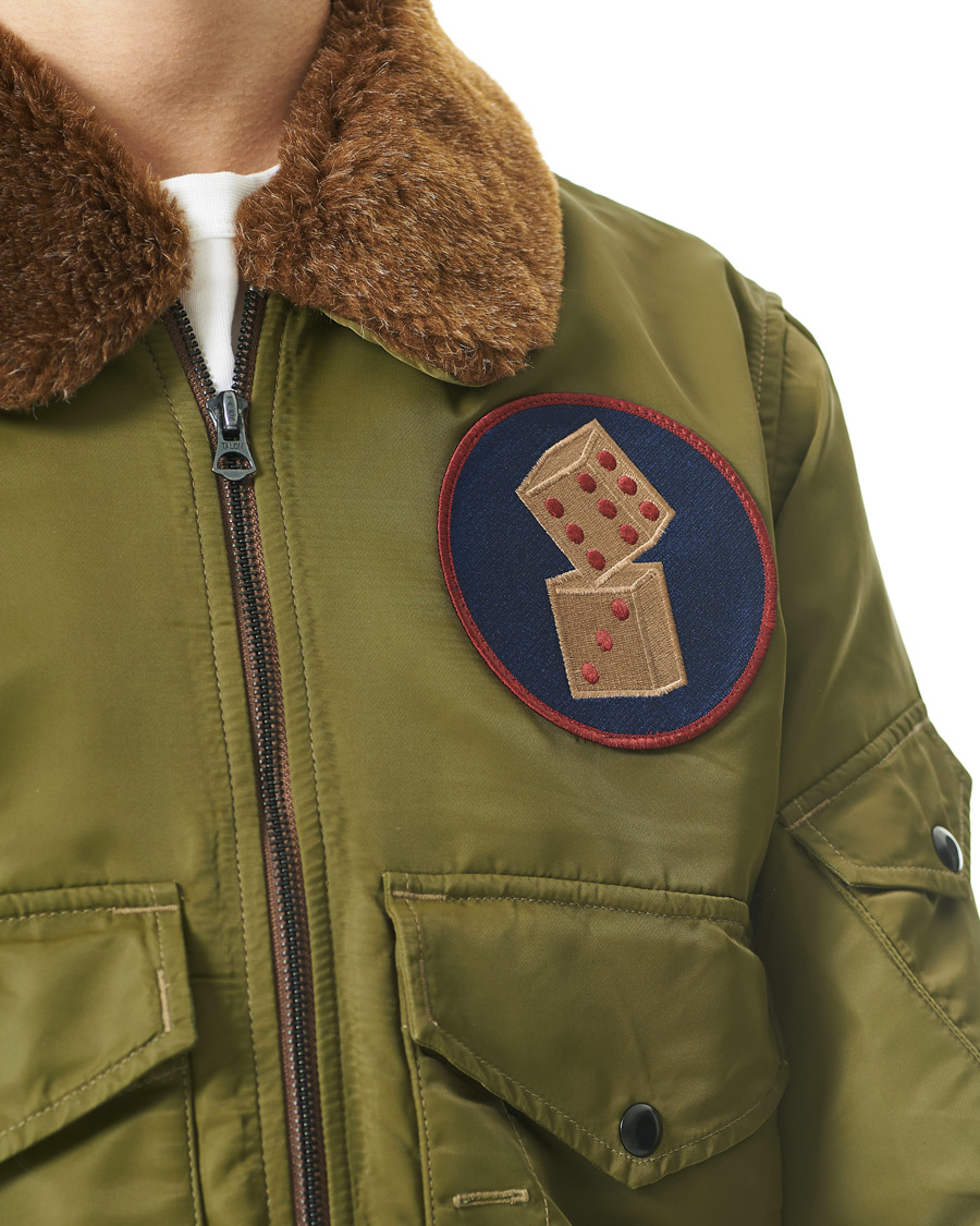 Men | Coats & Jackets | RRL | Filton Shearling Bomber Olive