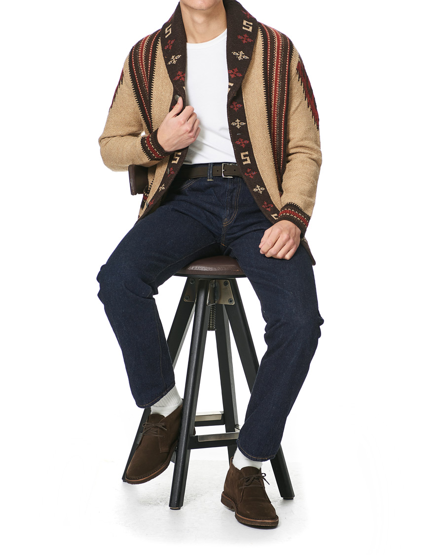Men | Sweaters & Knitwear | RRL | Ranch Shawl Cardigan Tan/Brown
