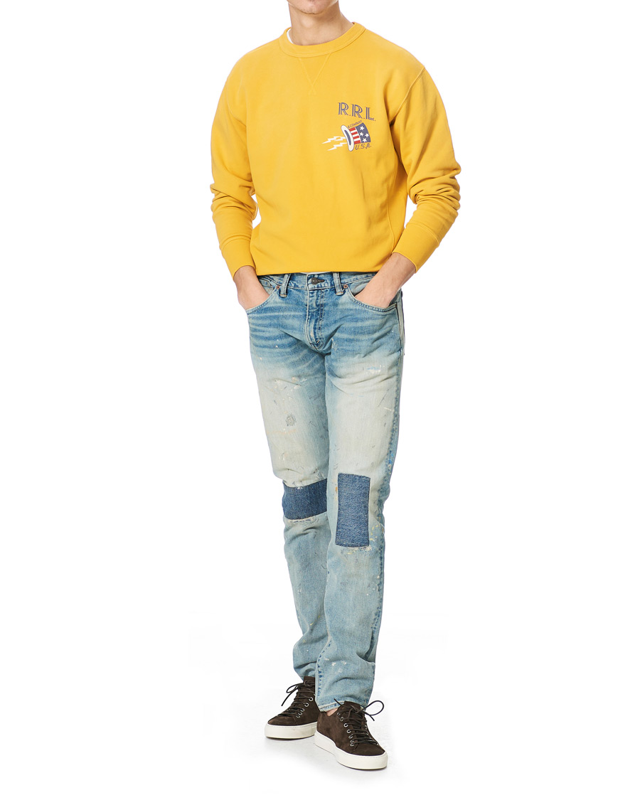 Men | Sweaters & Knitwear | RRL | Graphic Logo Sweatshirt Yellow