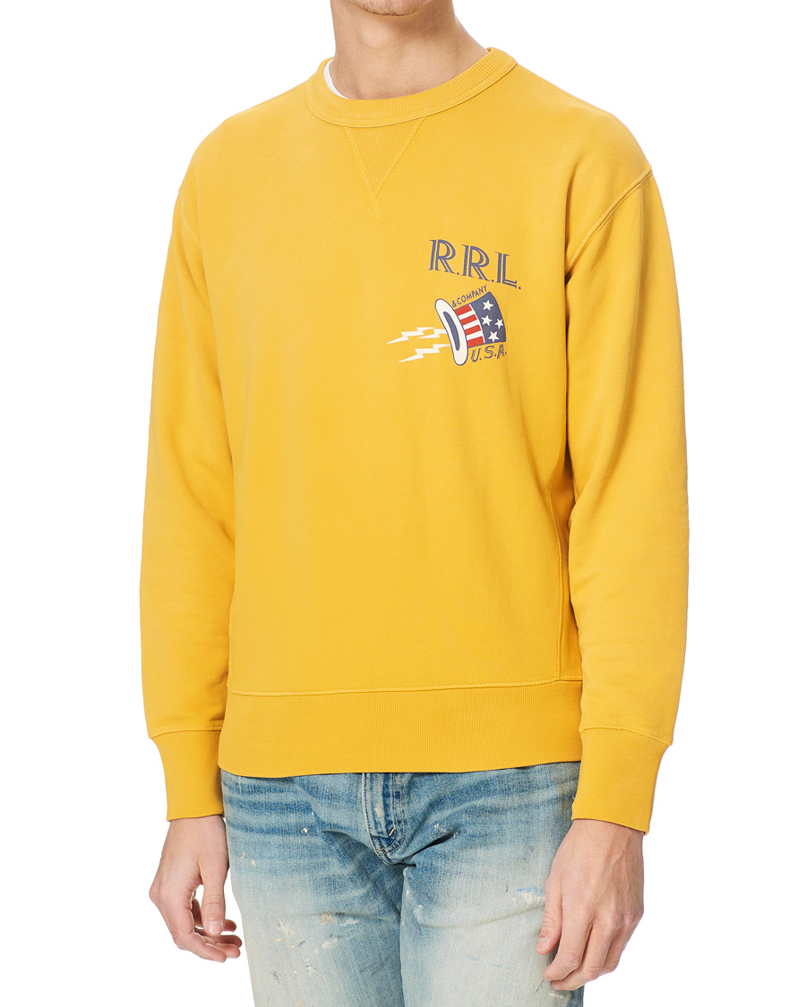 Men | Sweaters & Knitwear | RRL | Graphic Logo Sweatshirt Yellow
