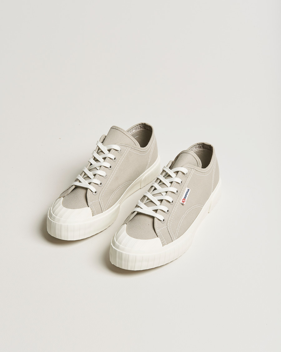 Men | Superga Canvas Stripe Sole Sneaker Grey | Superga | Canvas Stripe Sole Sneaker Grey