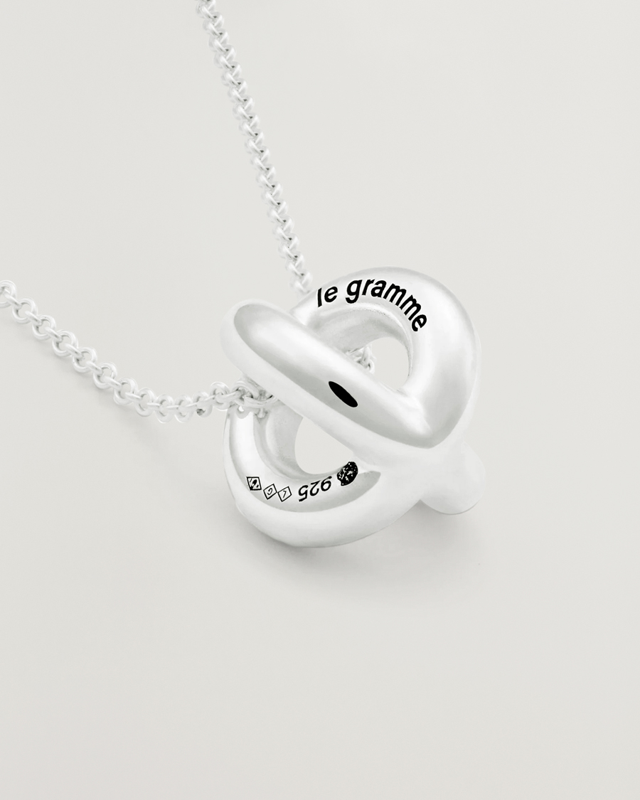 Men | Jewellery | LE GRAMME | Entrelacs Pendant Necklace Sterling Silver 3g